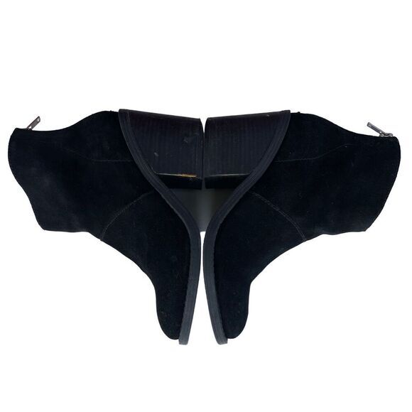 Steve‎ Madden Black Leather Suede Ankle Booties Boots Size 7.5 - Picture 8 of 11